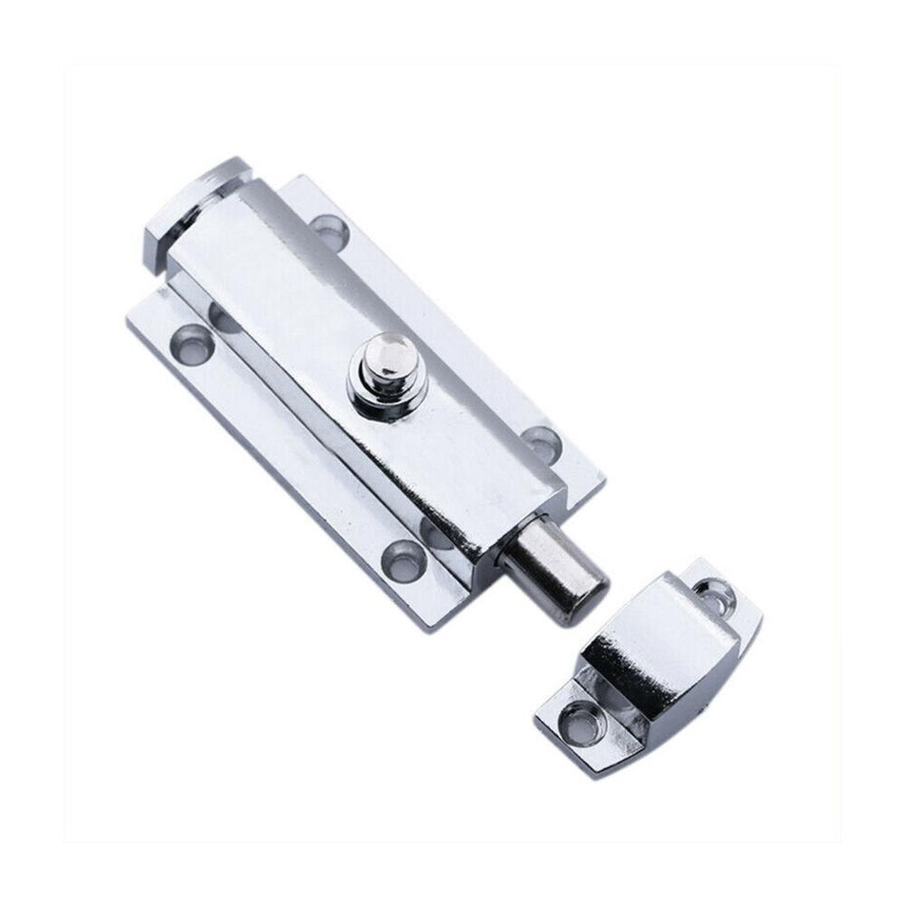 Modern Metal Polished Chrome Door Lock Heavy Duty Bathroom Bedroom Bolt Secure for Home Gate Safety Door Bolt Latch Lock