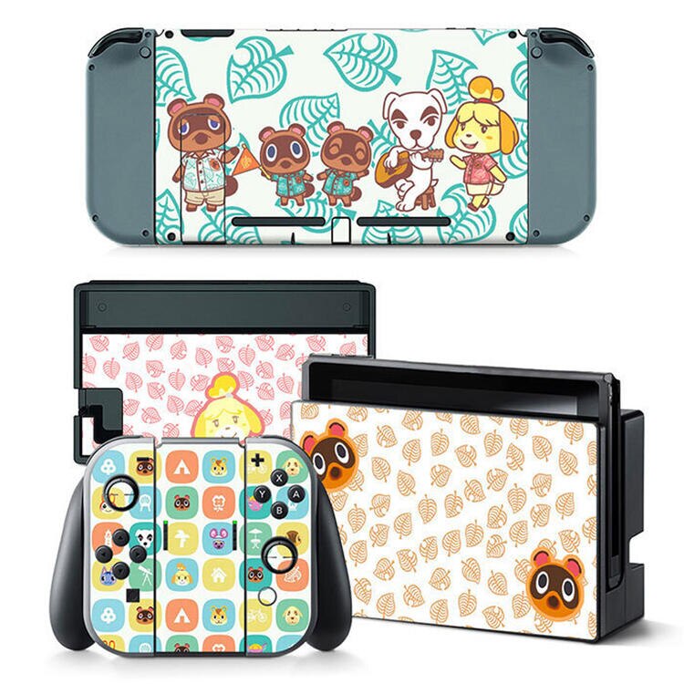 Cute Animal Crossing Vinyl Sticker Detachable Re-usable for Nintendo Switch Console & Joy-Con Controllers: Style 5