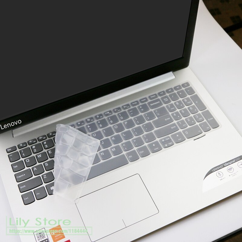Laptop Keyboard Cover for Lenovo IdeaPad 520 720 15.6-inch - Ultra-thin Silicone Skin: Clear
