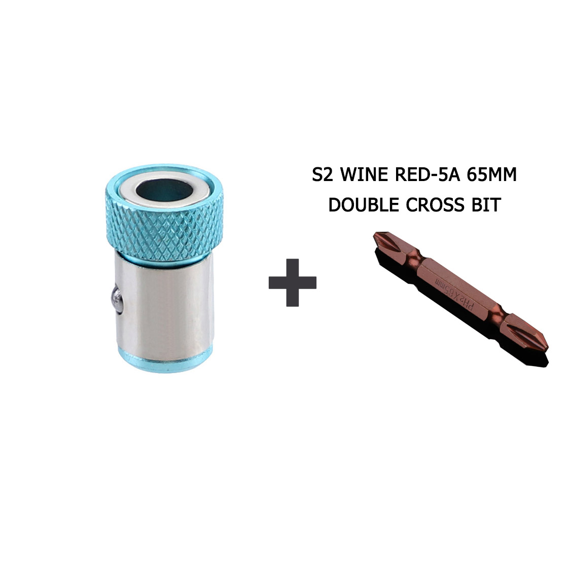 Screwdriver Drill Bit Magnetic Ring For 6.35mm Magnetic Adjustable Screw Drill Tip Magnet Powerful Ring Tools Set: Blue  set