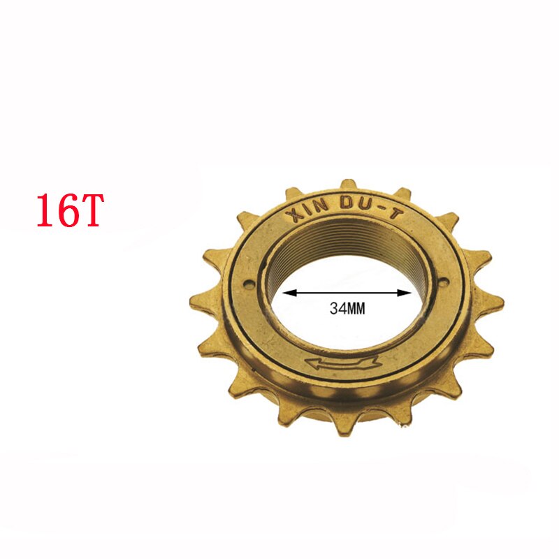 Bike Single Speed Freewheel Cog or 3 Speed Cassette Steel For Fixie Bike Electic Folding Bike 35mm English Thread Bicycle Cogs: 16T