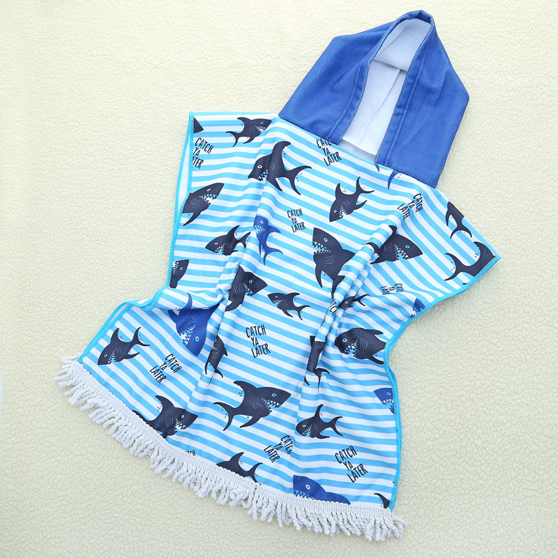 Kinderen Cartoon Microfiber Bad Badcape Badjas Eenhoorn Roze Vogel Meisje Jongen Kind Badhanddoek Badjas Wearable Handdoek