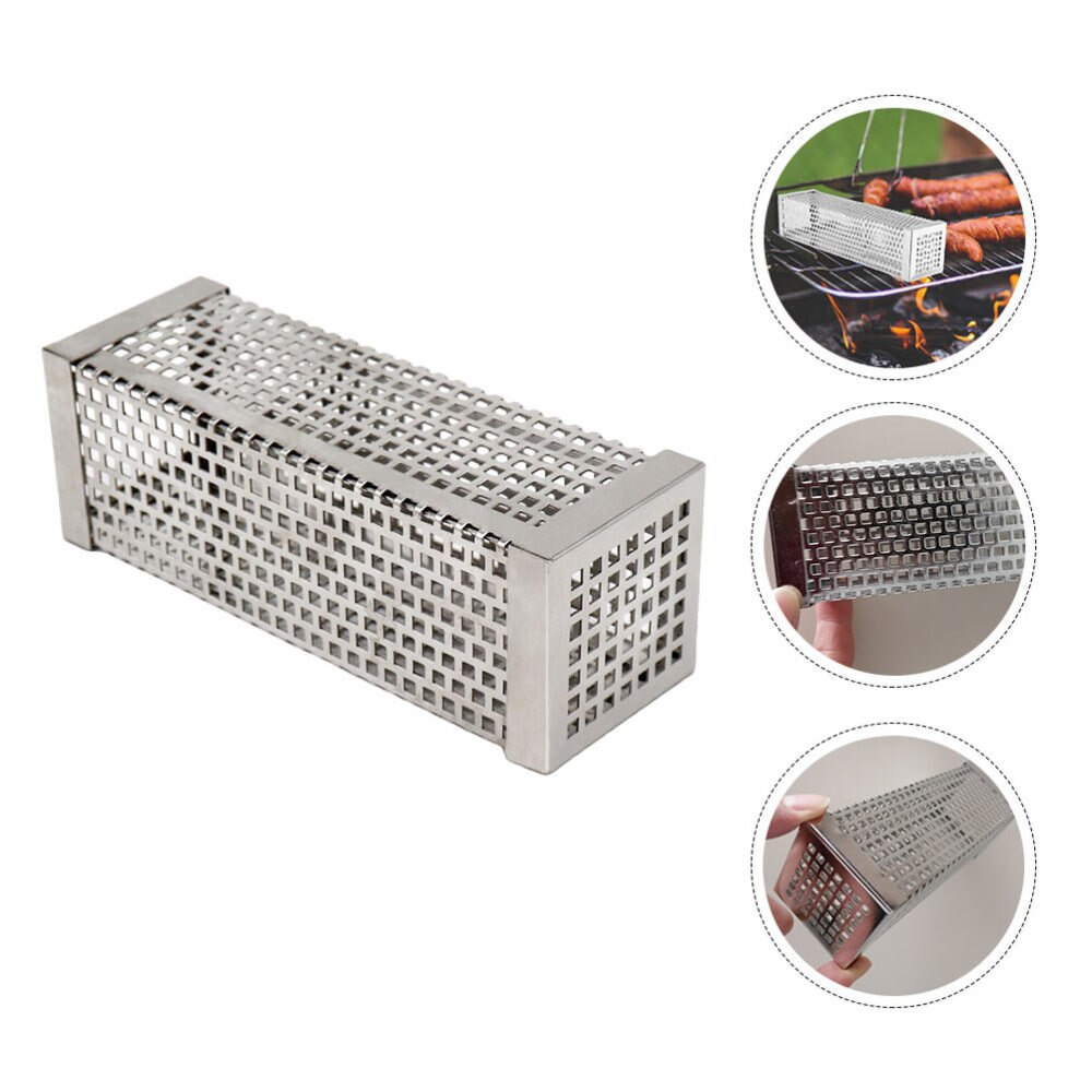 Tube à granulés carrés en acier inoxydable, 6 pouces, pour Barbecue, fumoir, outils de Barbecue