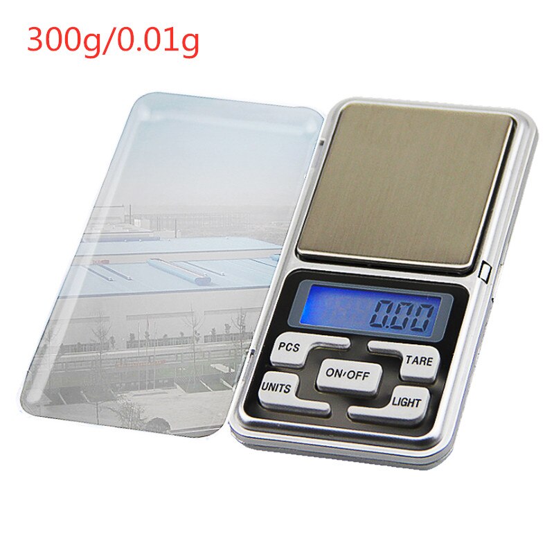 0.001g balances de précision 100g /50g LCD balance numérique pour bijoux diamant or laboratoire médicinal milligramme échelle électronique: 300g 0.01g Nobattery