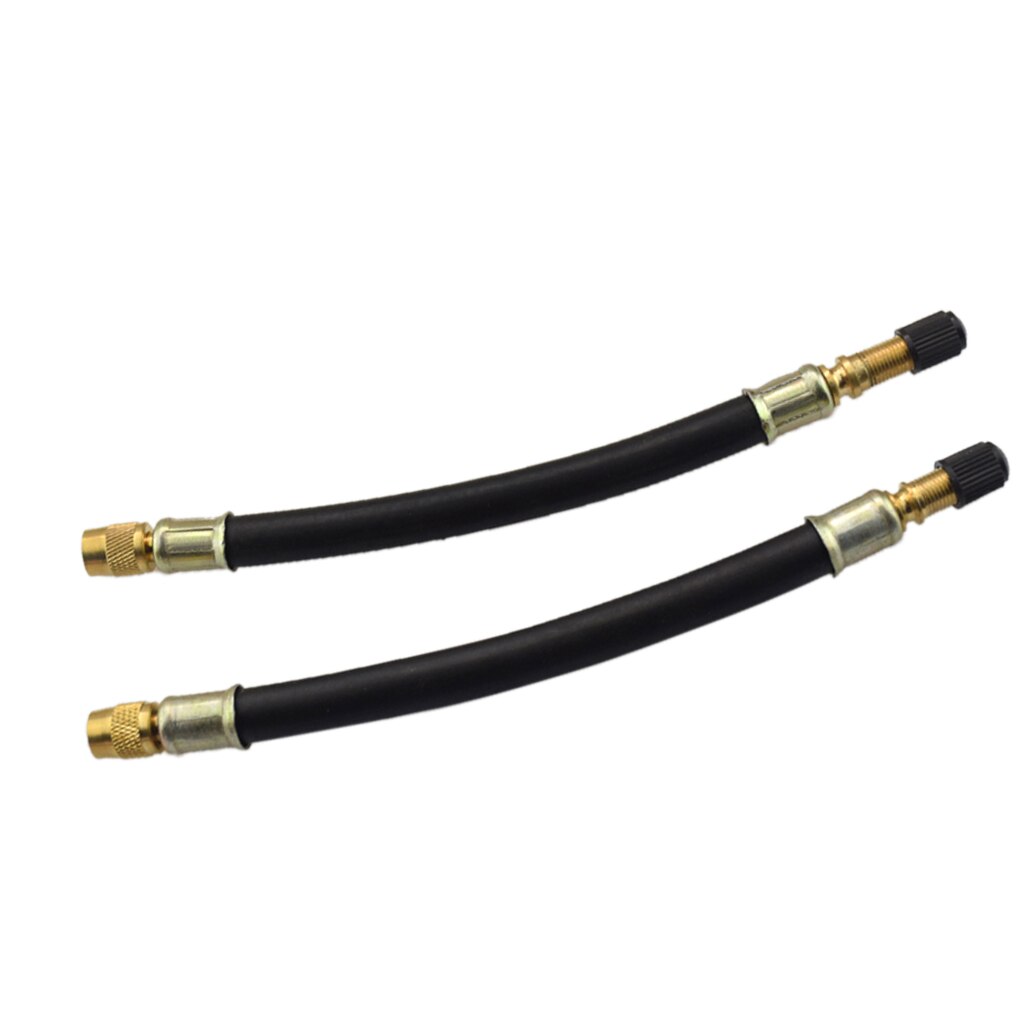 Reifen Ventil Verlängerung Zwilling Rad Lastwagen Lieferwagen LKW Adapter 180mm*2 W/ Staub Kappen