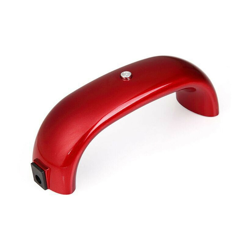 9W Gel lampe arc-en-ciel ongles lumière durable pas ongles lampe Mini Portable LED lampe Uv ongles sèche manucure lumière: red