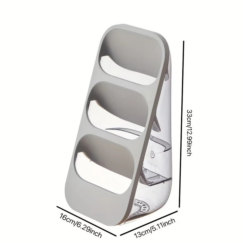 Wielowarstwowy stojak robić przechowywania pałeczek i łyżek robić użytku domowego Stojak kuchenny odporny na kurz Trzykomorowy schowek na kosmetyki i narzędzia