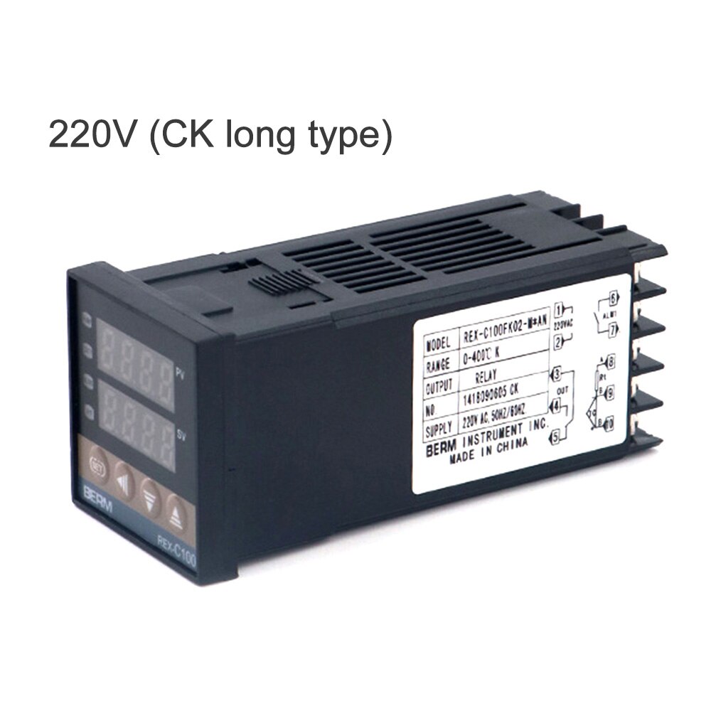 Pid digital temperaturkontroller rex -c100 fk 02- m *an 0 til 400 °ck type reléutgang brukt til vegetabilsk drivhus
