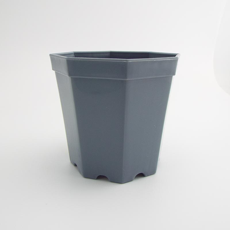 10pcs Plastic Square Plant Flower Pot Home Garden Planter Tools Plant Pots Gardening Nursery Pots for Herb Succulents: grey