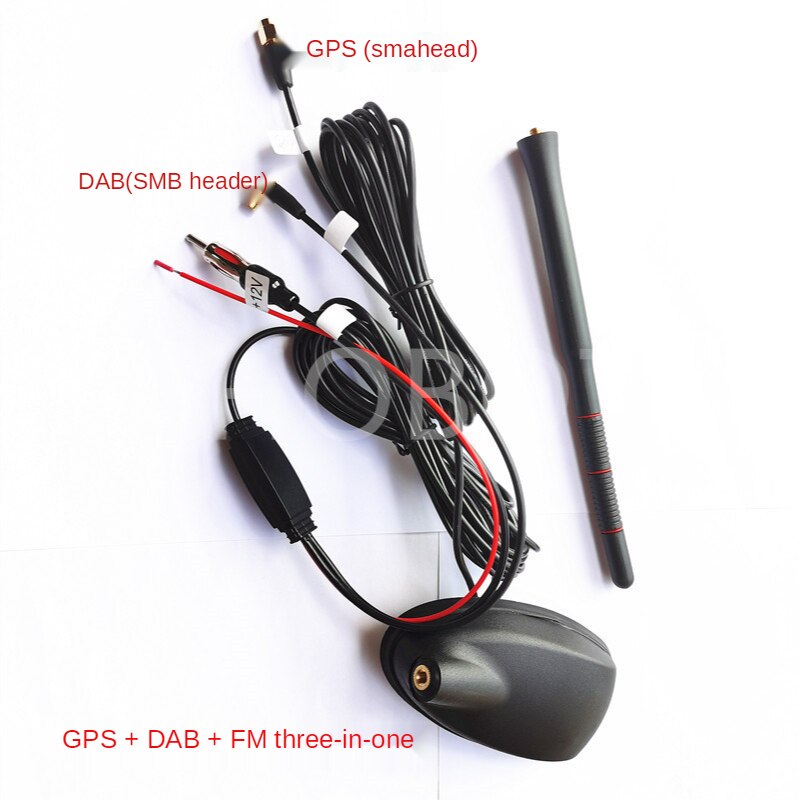 Multi-functional DAB DAB+GPS FM/AM Antenna Car Digital Radio Amplified Aerial Roof Mount Shark Fin Antenna