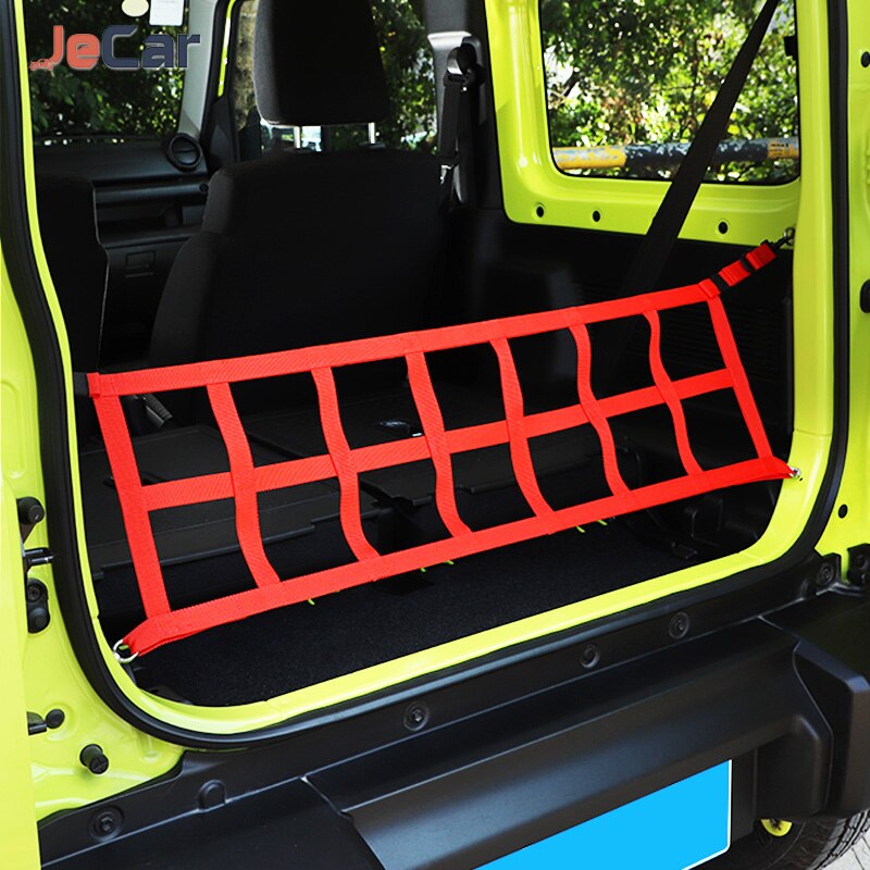 JeCar Rear Trunk Storage Organizer Luggage Cargo Net For Suzuki Jimny Interior Accessorie For Suzuki Jimny Up Cargo Net