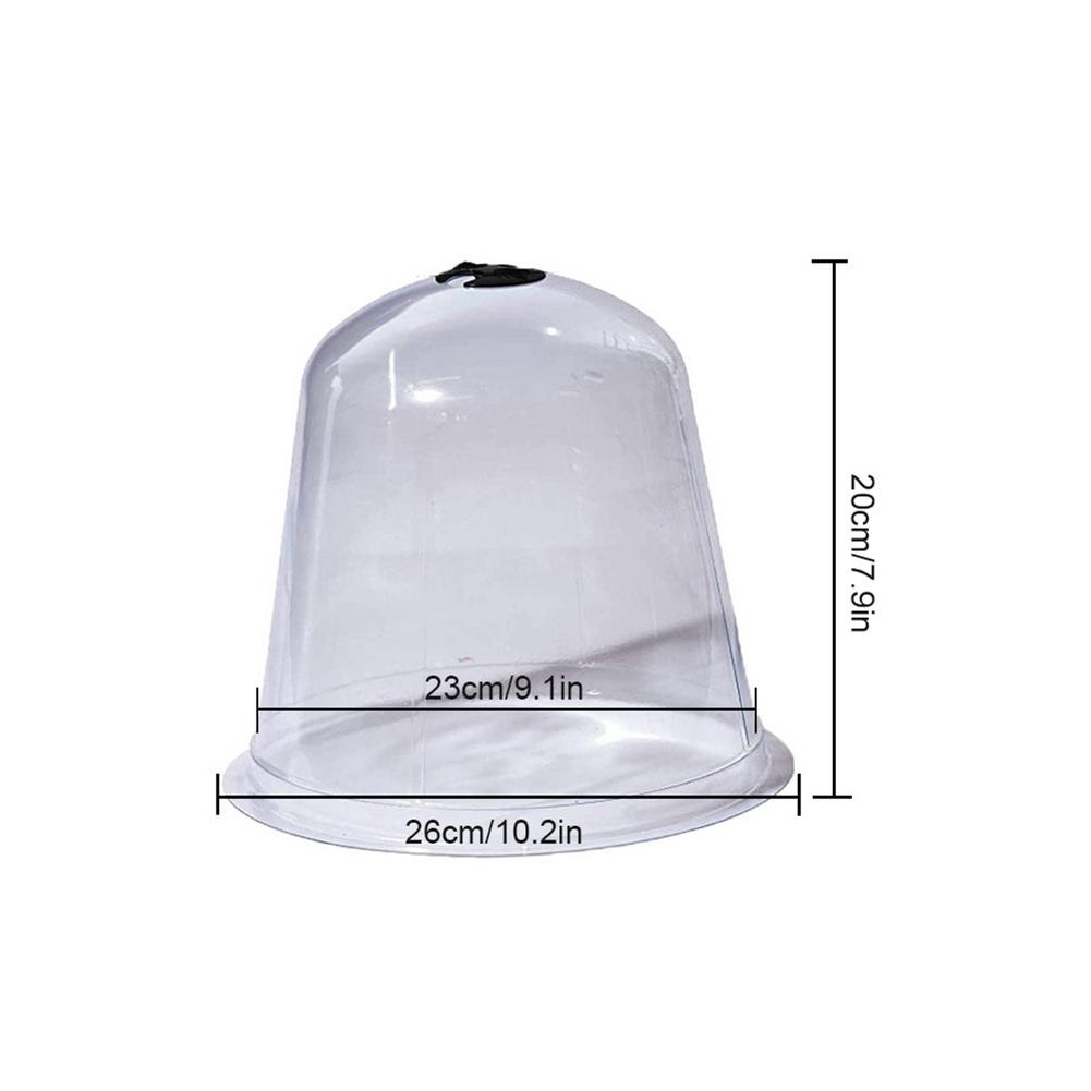 Cloche de plástico para jardín, cubierta de campana para plantas, protector contra heladas, plántulas hidropónicas, 5 piezas