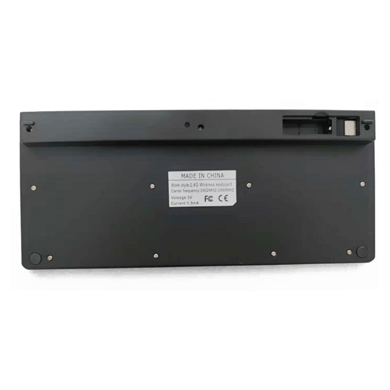 2.4G 1000Dpi Mini Draadloze Ultra-Slim Toetsenbord En Muis Combinatie Voor Laptop Windows Systeem, Klassiek Zwart