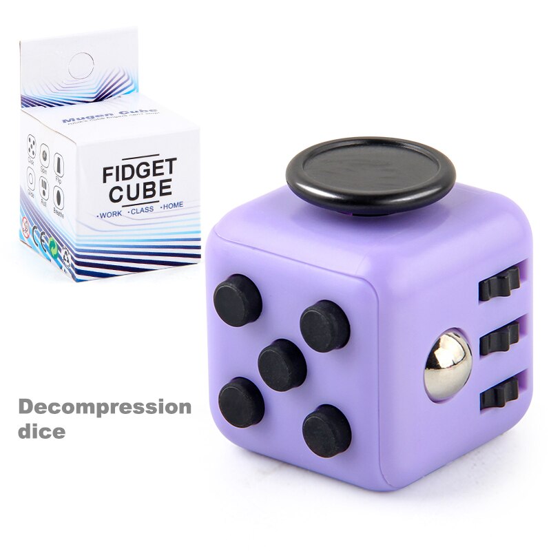 Dekompression Sieb Würfel Anti Stress Magie Finger Würfel Sensorischen Spielzeug Für Kinder Erwachsene Einfache Dimmer Autismus Stress Relief Spielzeug: Purple