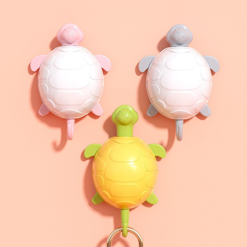 1Pc Schildpad Adhesive Haken Muur Multifunctionele Haak Sterke Zelfklevende Deur Muur Hangers Keuken Magic Hoom Accessoires