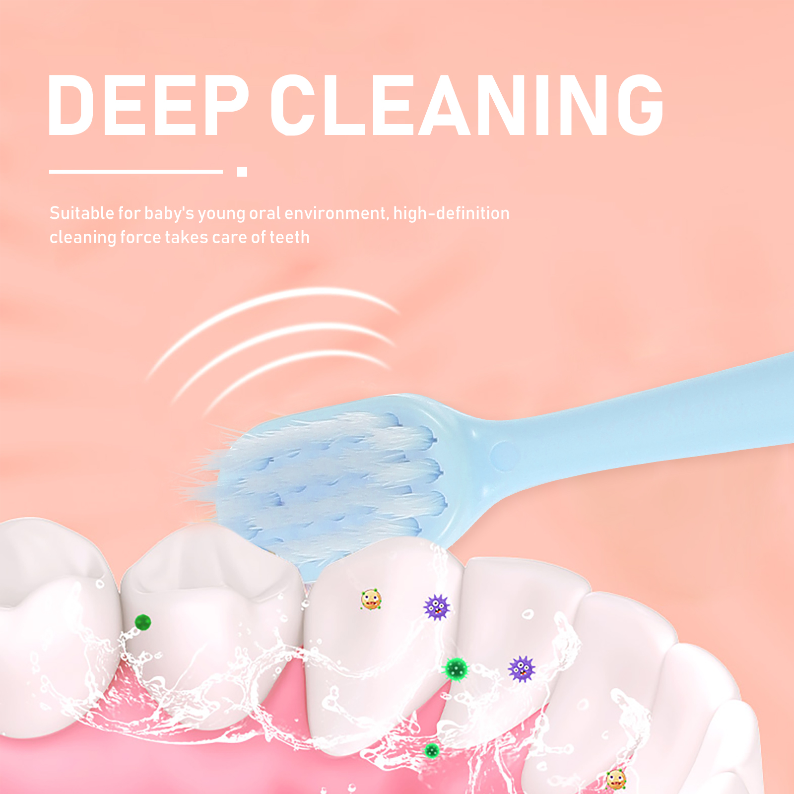 Brosse à dents électrique Portable pour enfants, 1 ensemble, soins dentaires