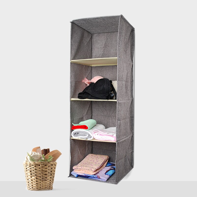 Katoen Kast Garderobe Kast Organizer Opknoping Pocket Lade Kleding Opslag Kleding Home Organisatie Accessoires Benodigdheden