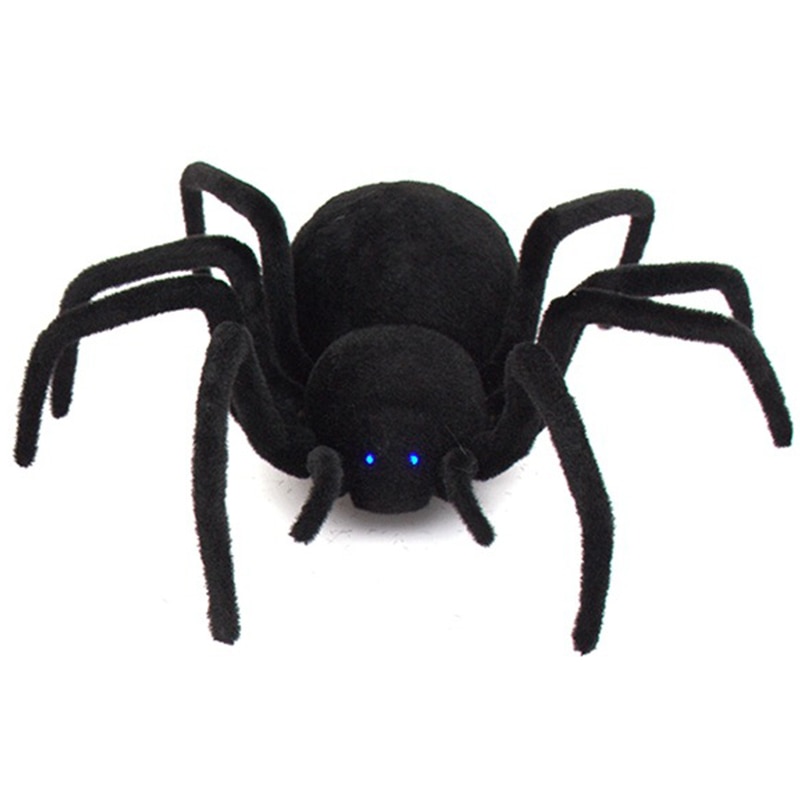 30CM Remote Control Realistic RC Spider Scary Toy Prank Model A Giant Black Widow Spider Halloween Toy GiftsInfrared