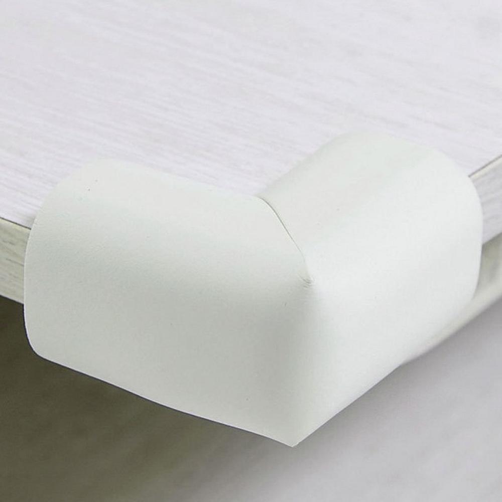 4PCS/Set Baby Safety Corner Protection Silicone Protector Furniture Corners Angle Edge Protection Child Safety Corner Protector: white