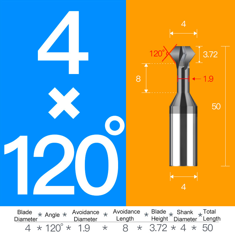 Hartmetall Wolfram Stahl Anfasen Cutter 60 120 90 Grad hoch Und Unten doppelseitige Bearbeitung Beschichtete Fräser Fase werkzeuge