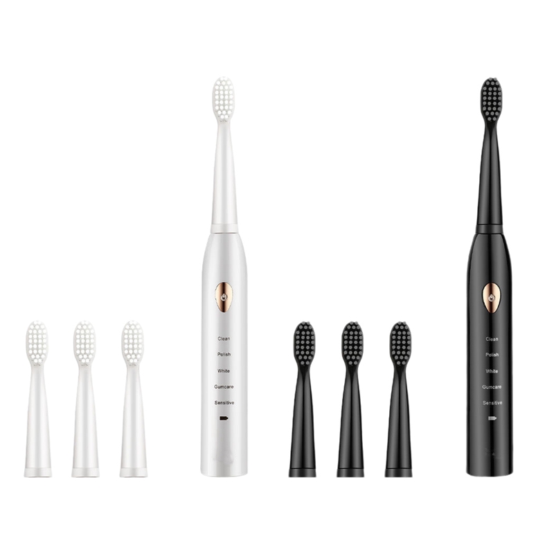 Acoustic Wave Electric Toothbrush Rechargeable Waterproof Electric Toothbrush Couple Set Whitening Teeth