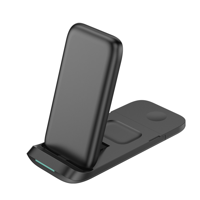 Chargeur sans fil pliable 30W 3 en 1, support pour iPhone 13 11 12 X Pro Max, chargeurs sans fil portables pour Apple Watch/AirPod 3