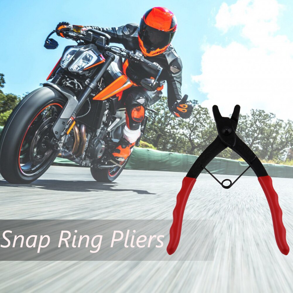 Master Cylinder Snap Ring Pliers Long Nose Internal C-Clip 90 Degree Bent Plier for Outdoor Personal Motorcycle Decoration