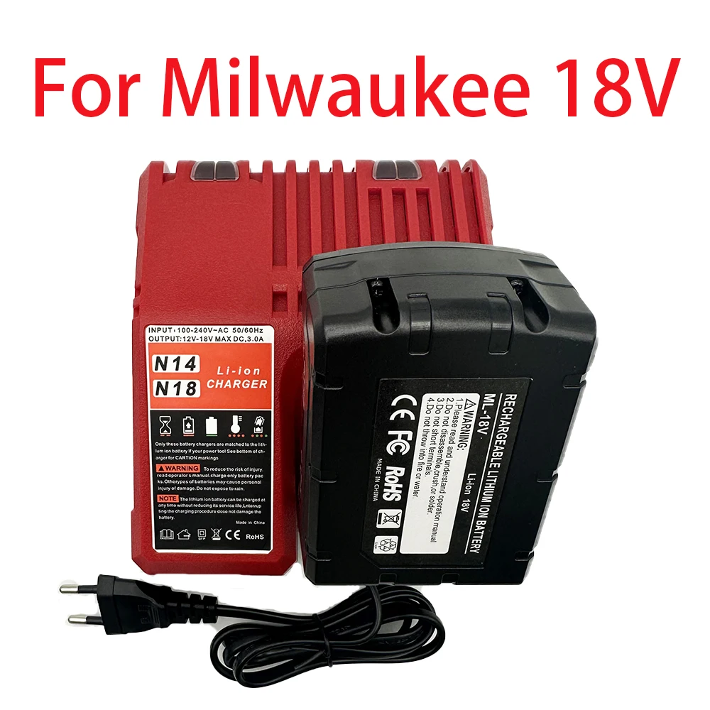 For Milwaukee M18 18V 12000mAh 18650 Lithium Replacement Battery For Milwaukee 48-11-1860 48-11-1850 48-11-1840 Tool Battery