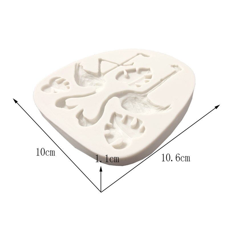 Aouke Schildpad Blad Flamingo Decoreren Mallen Cake Silicone Mold Sugarpaste Chocolade Gumpaste Mal van Klei K121