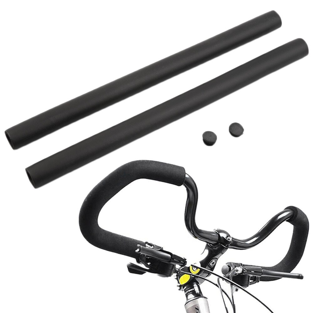 2 pièces poignées de guidon de vélo vtt vélo de route lisse Tube souple éponge mousse poignée de guidon pour mini-vélos