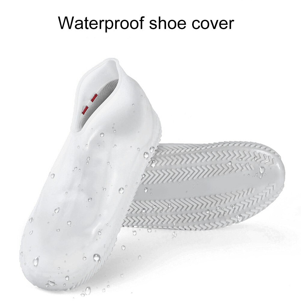 Silicone Overshoes Reusable Waterproof Shoes Covers Rain Boots Wear-Resistant Non-slip