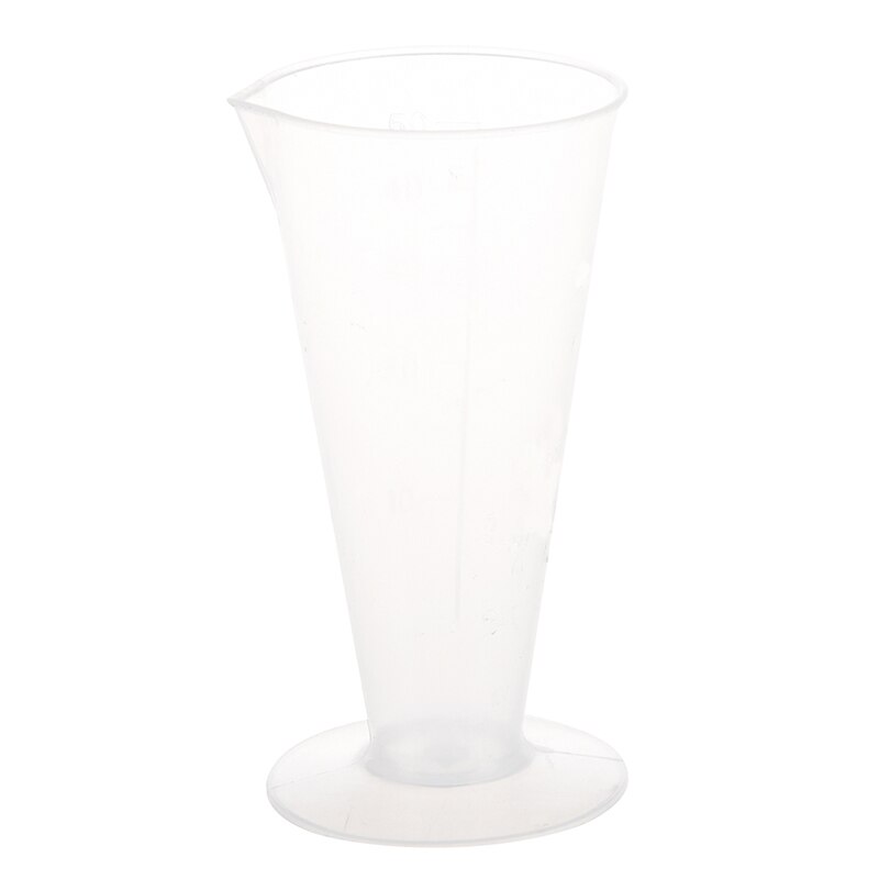 Liquid Volume Measure Tool Conical Plastic Measuring Cup 50mL: Default Title