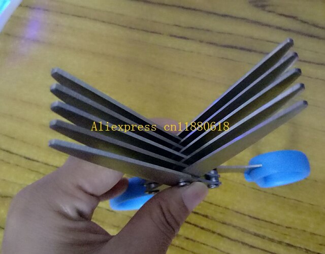 Multifunktionelle køkkenknive i rustfrit stål 5 lag saks med pensel madlavningsværktøj