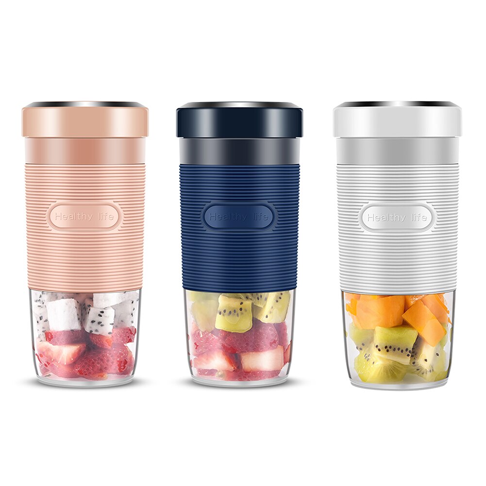 300ml Portable Electric Fruit Juicer Home USB Rechargeable Smoothie Maker Blender Mini Food Processor Juice Maker Juice Cup