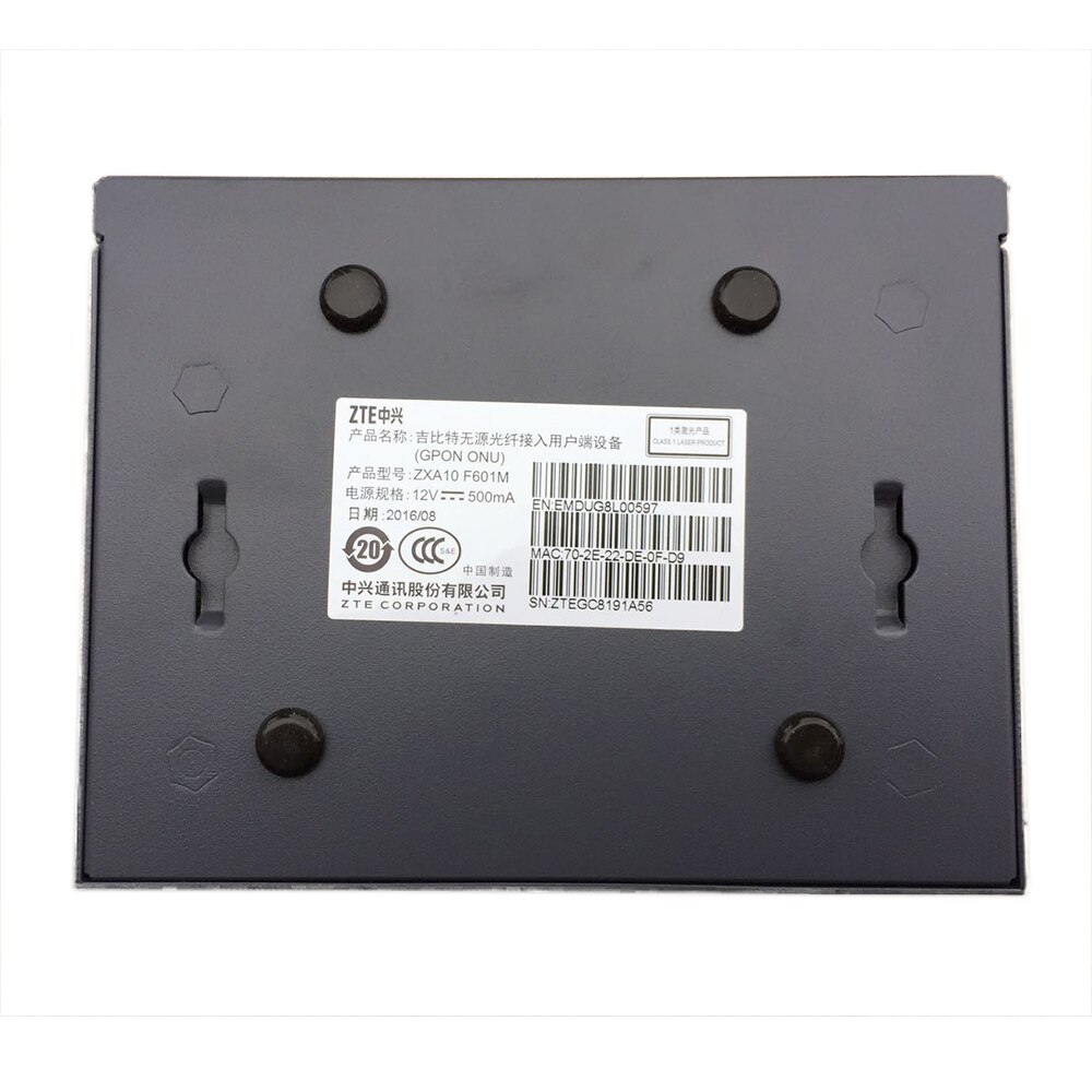 Z TE GPON terminal ONT ZXA10 SC/APC green optical input F601M FTTH GPON ONU with one GE ethernet port