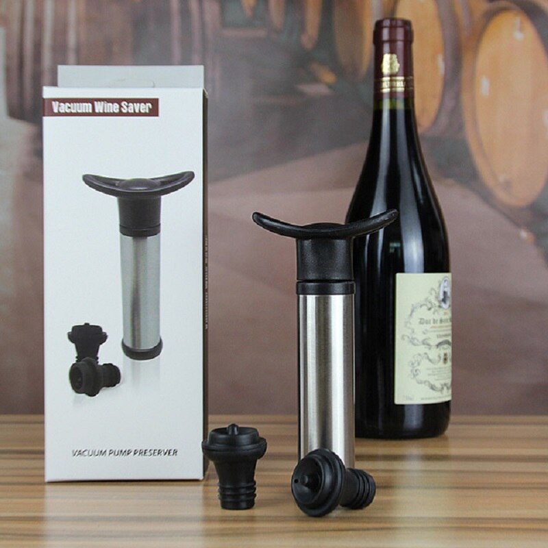 Vakuum Wein Pumpe Flasche Korken Stopper Flasche Kappe Stopper Edelstahl Heimat Küche Trauben Gespeichert Frische Werkzeuge
