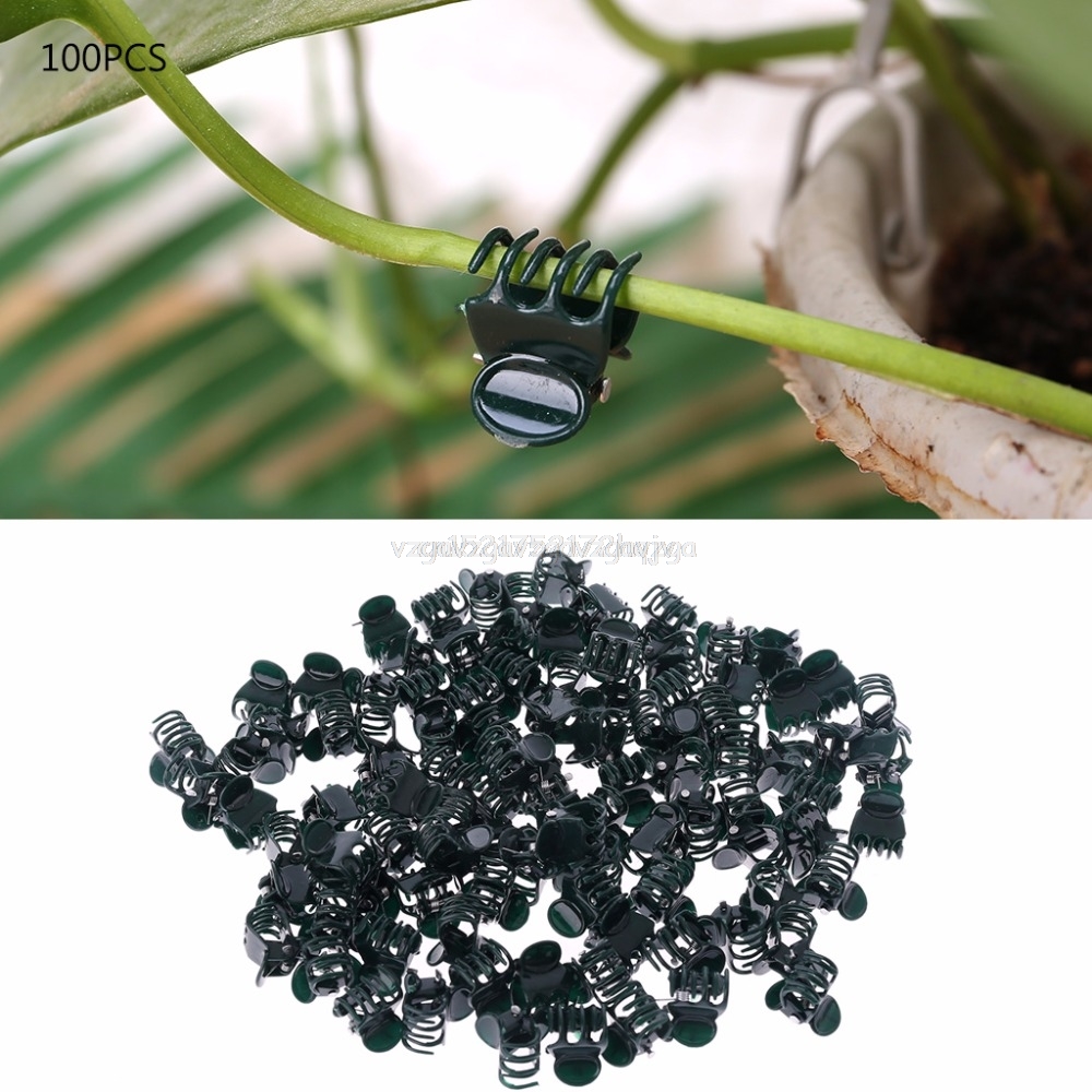 1-100X Clips De Support Pour Plantes De Jardin Tomates Et