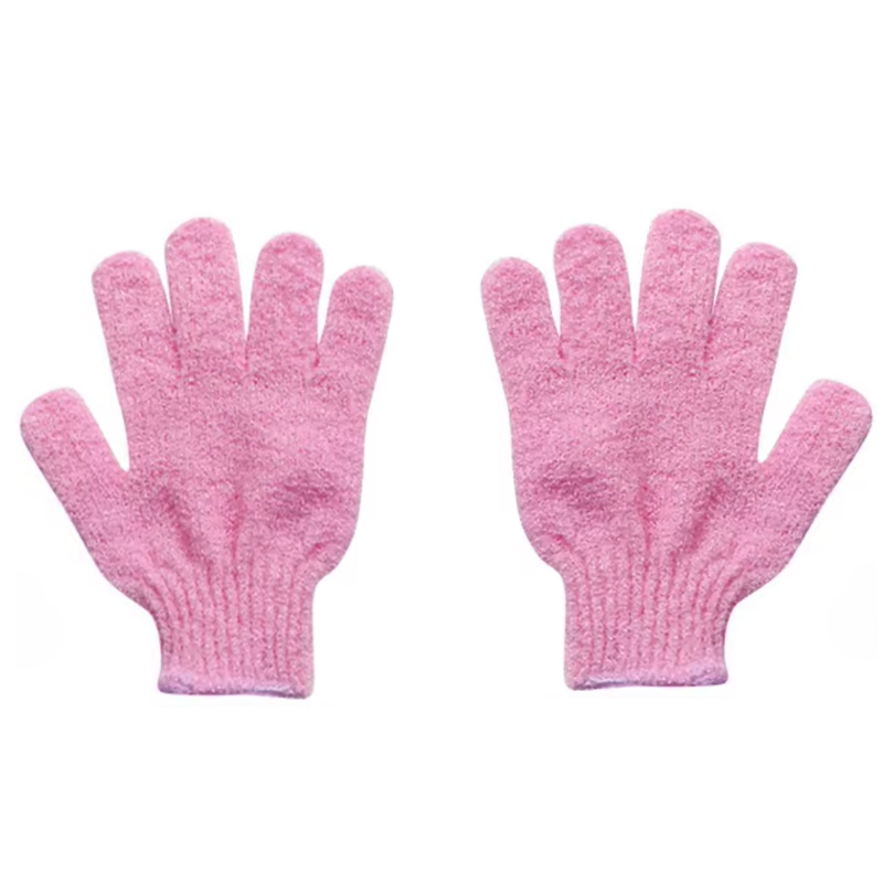 Gant de toilette de nettoyage du corps, brosse douce, maison, hôtel, salle de bain, boule de douche, ensemble d'épurateur de dos, serviette exfoliante pour la peau, gants de bain: Beige