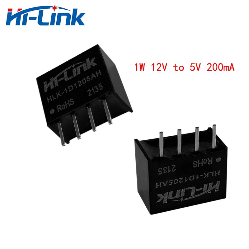 Hi-Link 30pcs 1W 12V 0.2A output dc dc power supplies Input HLK-1D1205AH efficiency isolated dc dc power module