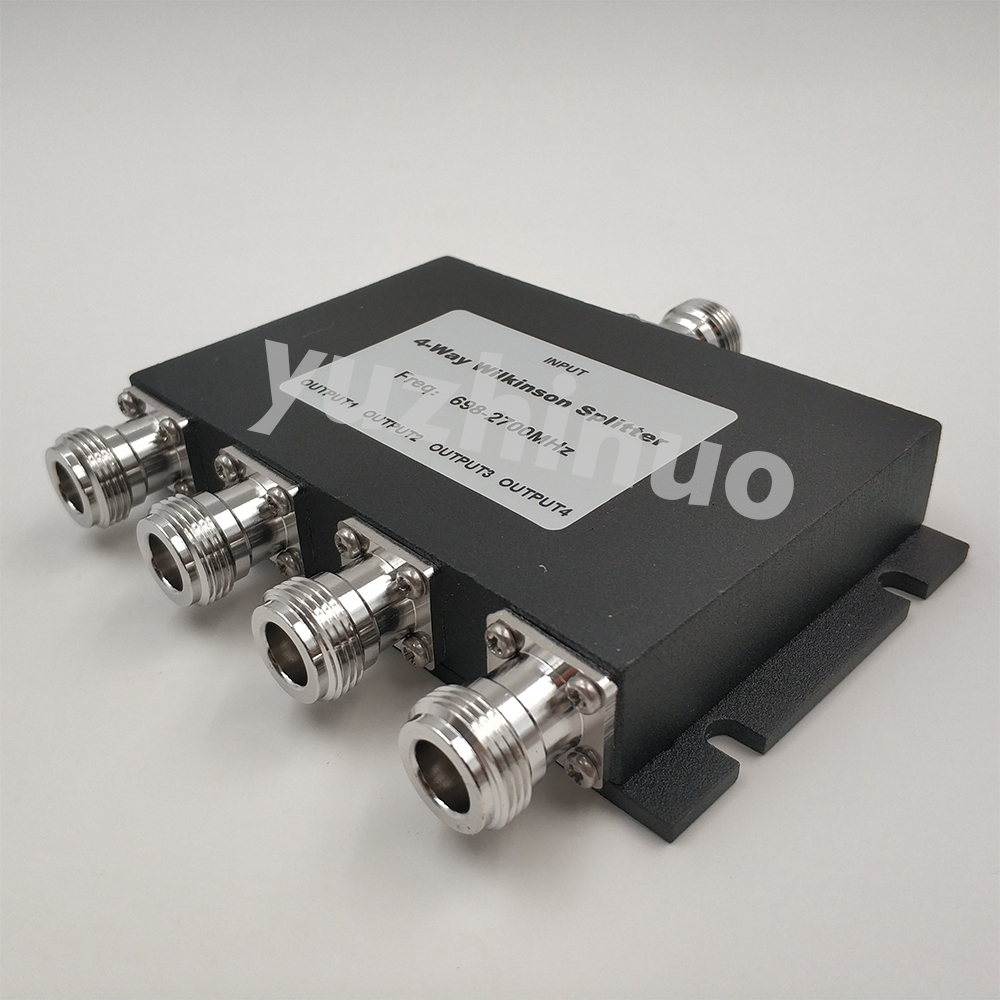 698~2700MHz 4-Way Splitter N-Female Power Splitter 1-4 Divider for 2G 3G 4G Cell Phone Signal Booster Repeater Signal Amplifier