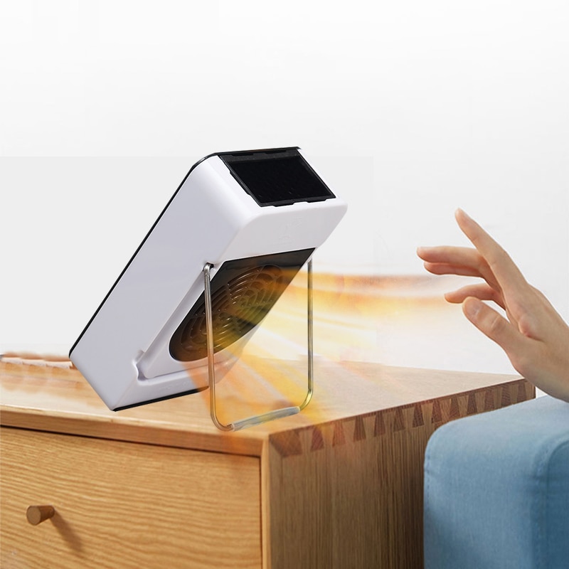 Electric Space Heater Mini Electric Heater Fan Heater Portable Winter Home Office Desktop 50W 110VRechargeable Handy Air Warmer