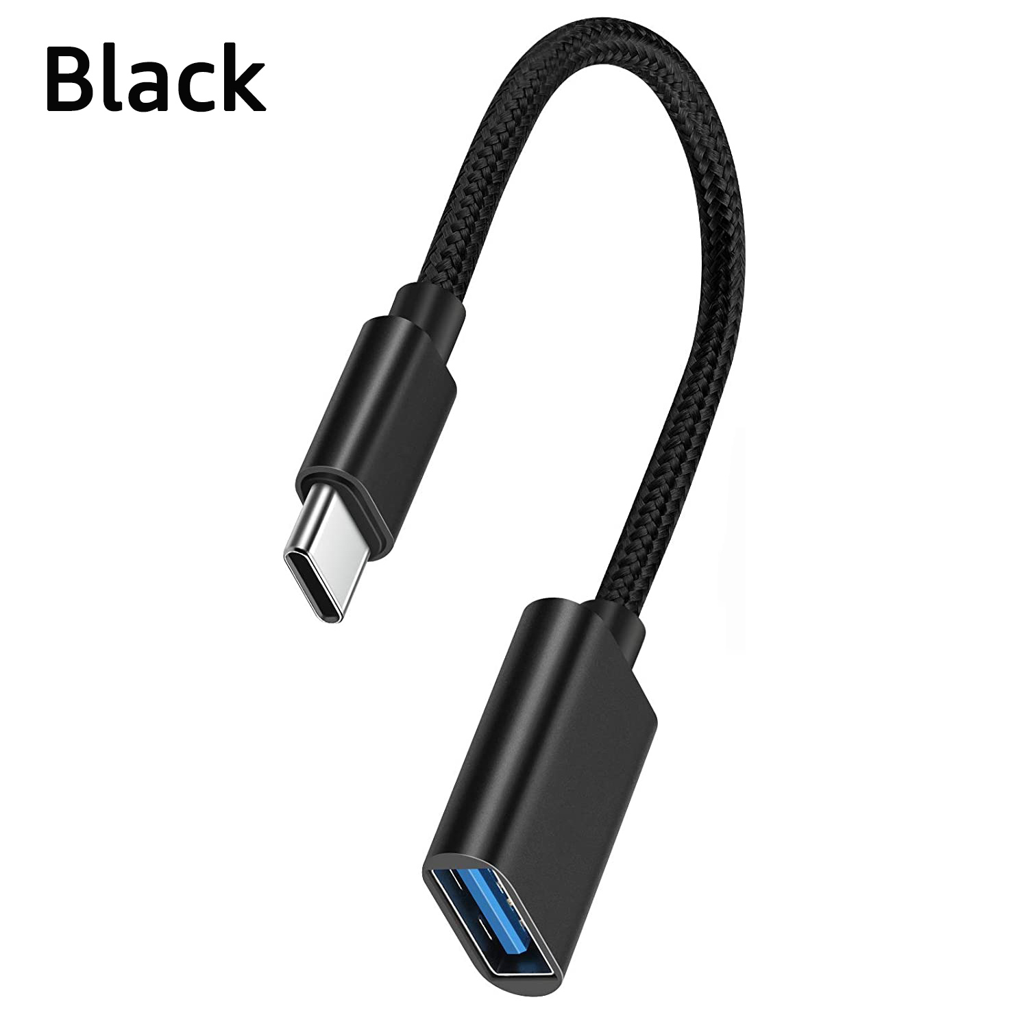 Kabel adaptera USB OTG USB 3.0 typu C męski na USB A żeński Adapter przewodu danych USB OTG do telefonów komórkowych Uniwersalny interfejs USB C: WHITE