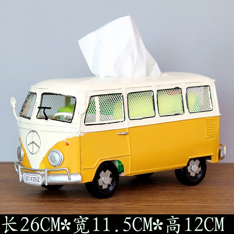 Amerikaanse Retro Creatieve Servet Lade, Tissue Box, Auto, Bestelwagen, Bus, bar Restaurant Hotel Thuis Woonkamer Decoratie Ornamenten: C