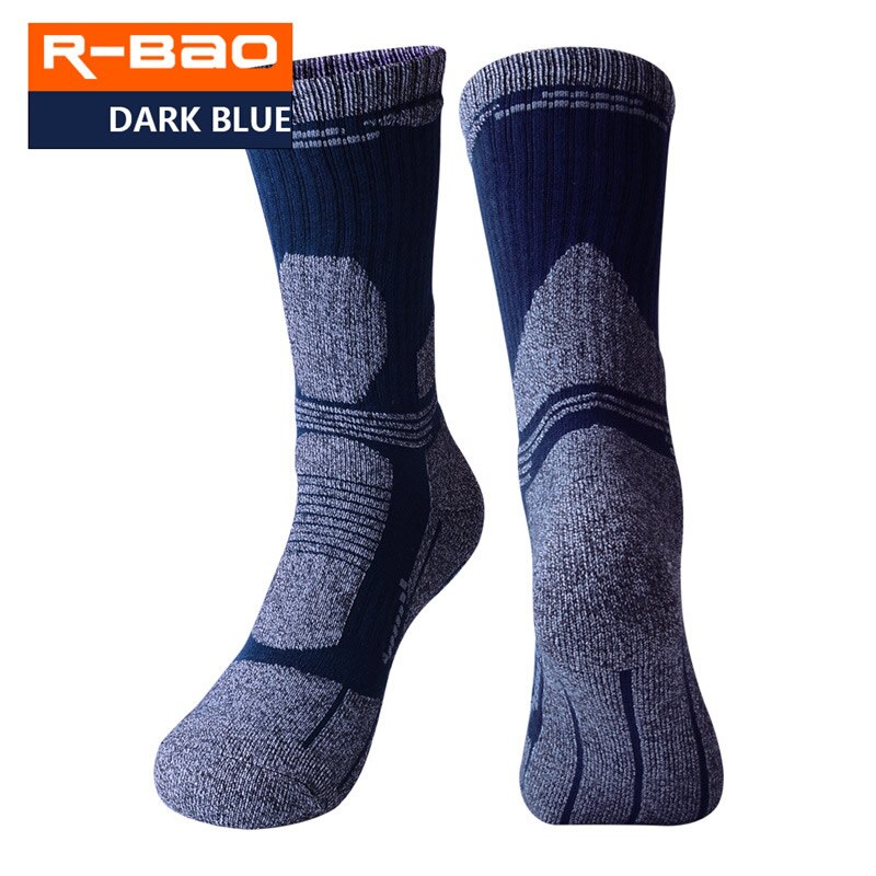 Outdoor Hiking Socks for Men Women Thickened Winter Thermal Sports Socks Moisture Absorption Climbing Skiing Anti-Slip: Blue / L(39-43)