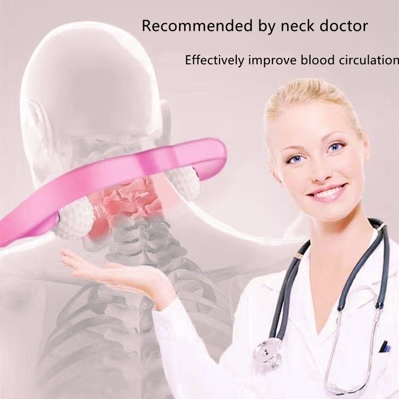 Pressure Point Therapy Neck Massage Tool Pressure Relieve Hand Roller Massage Neck Shoulder Dual Trigger Point Self Massager