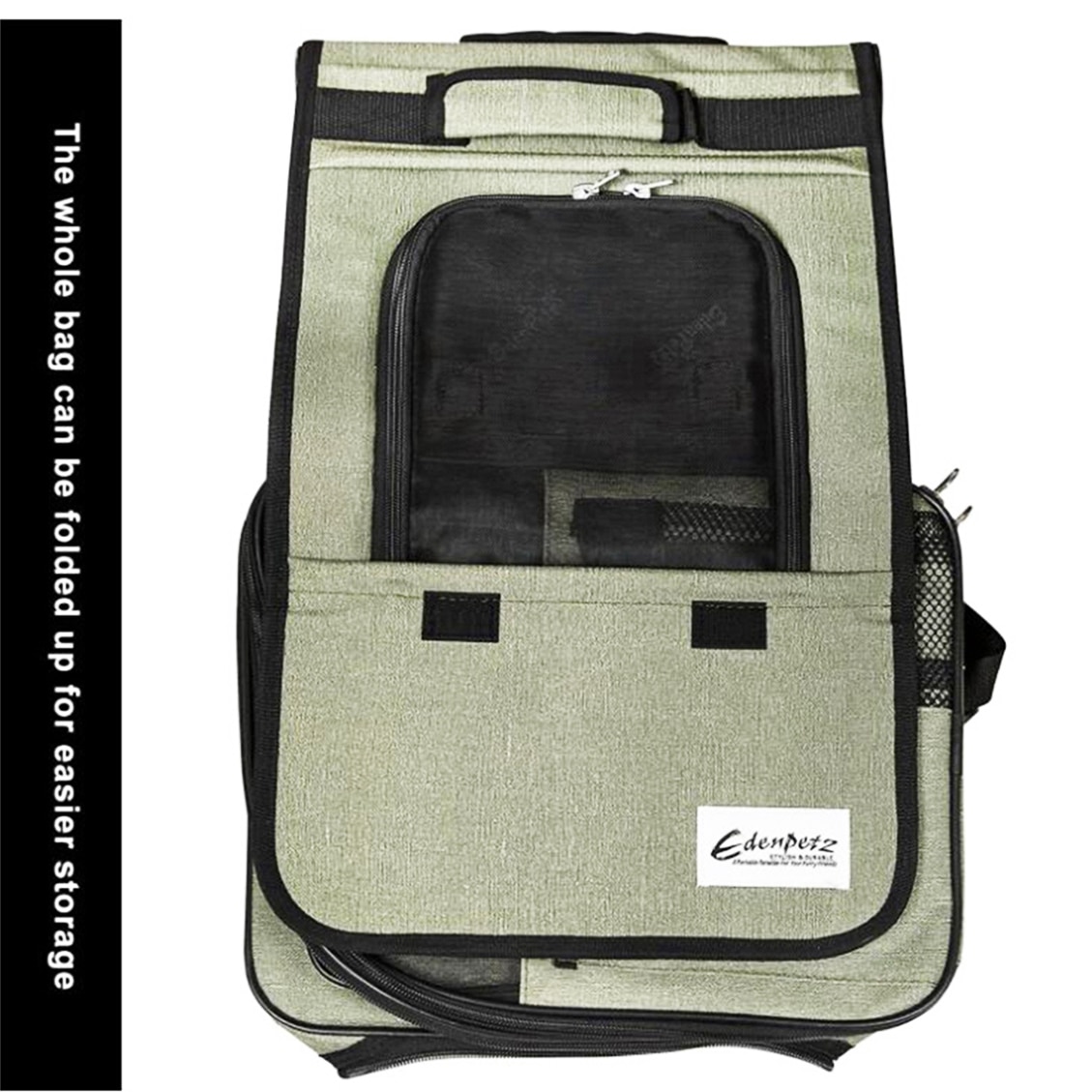 Pet Backpack On Wheels Multifunctional Breathable Cat Carrier Bag Transport Airline Approved Pet Stroller For Dogs Cat