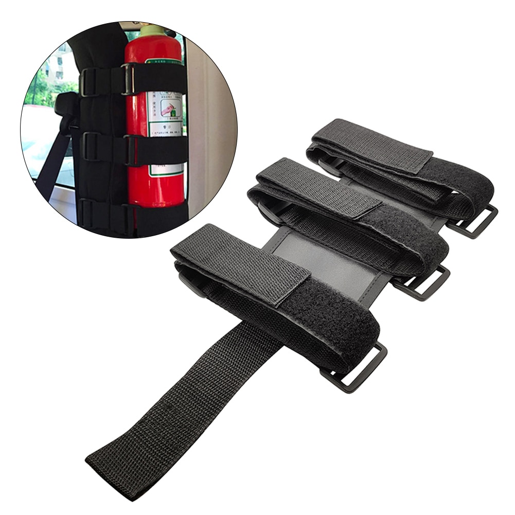Tight Water Bottle Fixing Adjustable Holder Car Stretchable Stable Truck Fire Extinguisher Strap Bus Nylon Anti Slip Storage