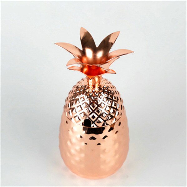 Ananas Becher/Becher Edelstahl Silber Rose Gold Cocktail Saft Trinken Tassen Tassen Bar Spezielle Trinken Utensilien: Rose