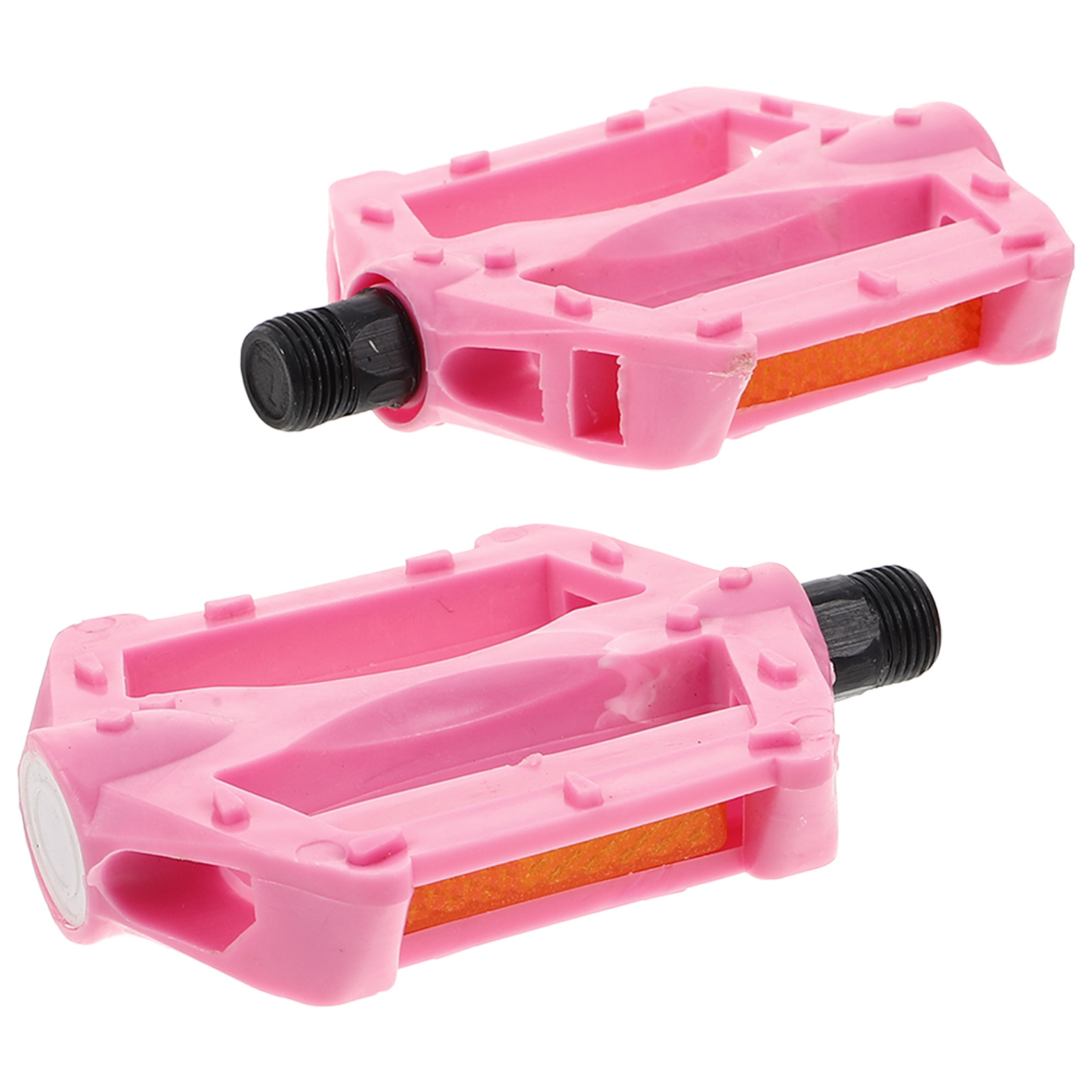 Børnecykelpedaler holdbar plast jern stabil støtte skridsikker kompatibel børn småbørn voksen foldbar pink tilbehør