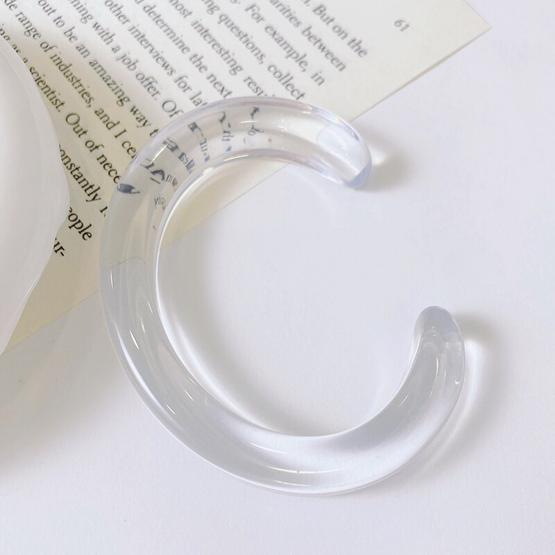 Braccialetti con ciondoli trasparenti colorati Desinger per donna braccialetti aperti indiani in resina di grandi dimensioni per gioielli di moda in acrilico per ragazza: KB242-7